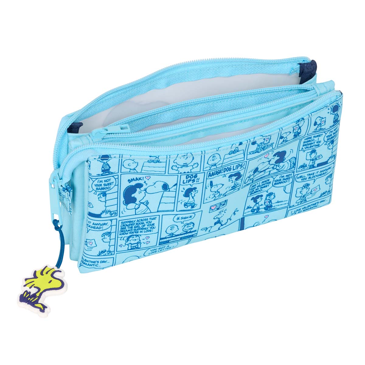 Portatodo triple Snoopy Safta azul claro Azul claro-3