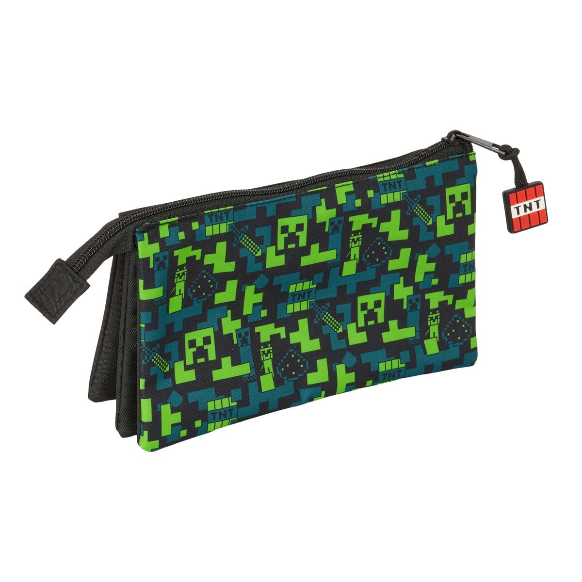 Portatodo triple Minecraft Safta multicolor Multicolor-2