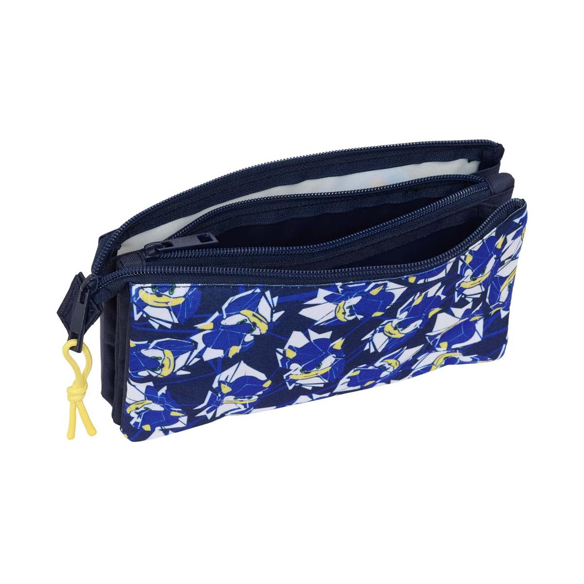 Portatodo triple Sonic Safta azul Azul-3