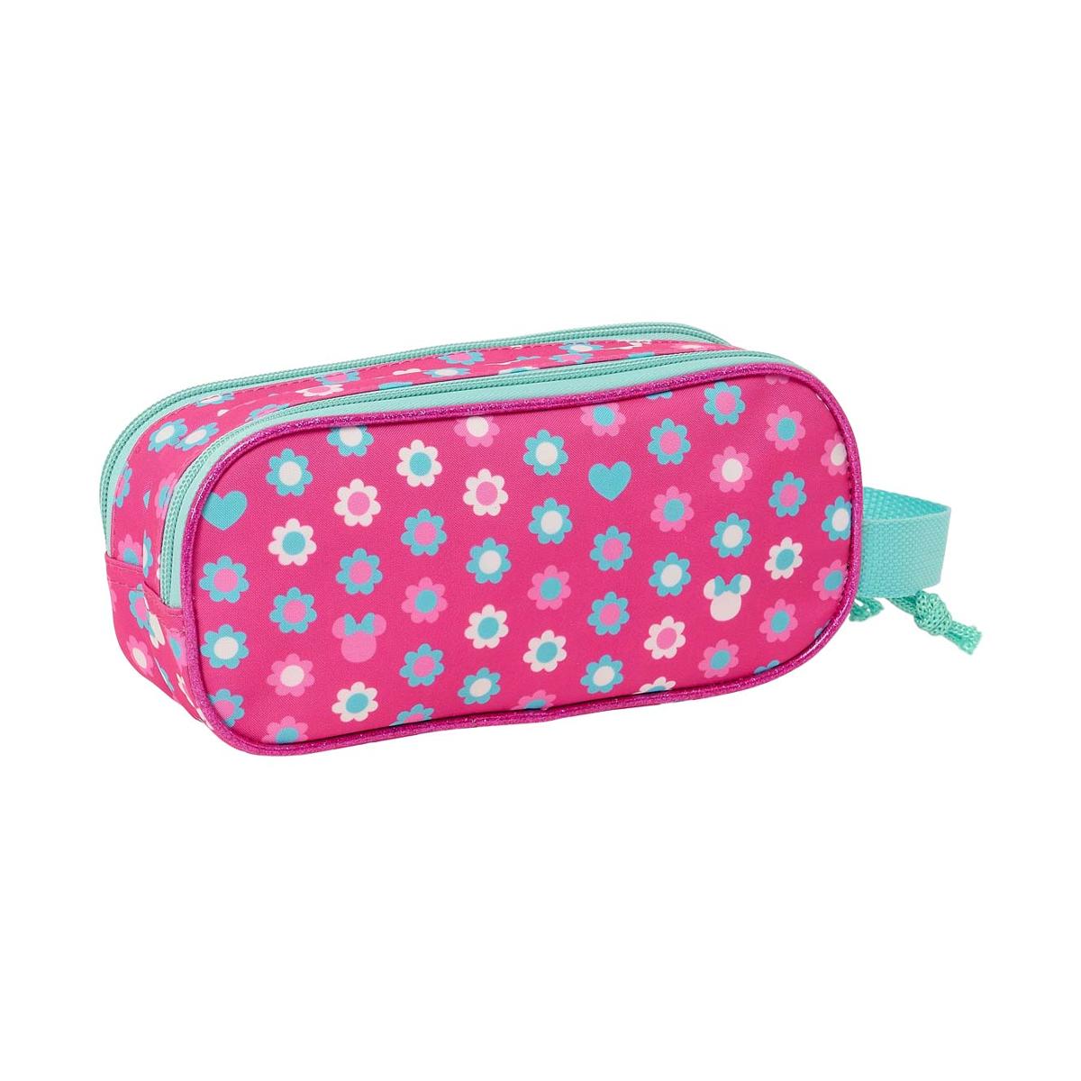 Estojo duplo 3D Minnie Safta rosa Rosa-2