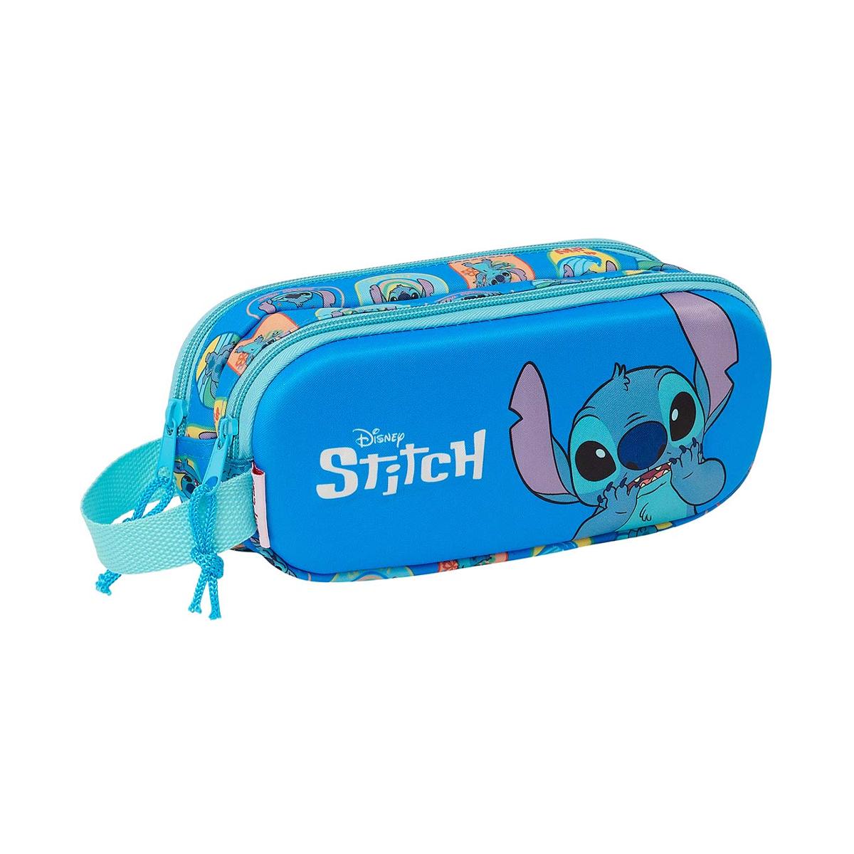 Portatodo doble 3D Lilo & Stitch Safta azul Azul-1