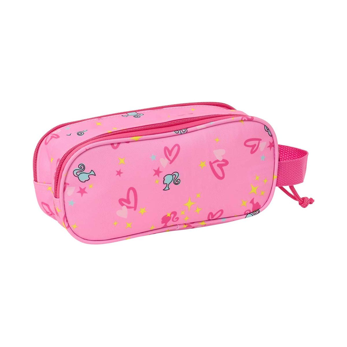 Portatodo doble 3D Barbie Safta rosa y fucsia Rosa / Fucsia-2