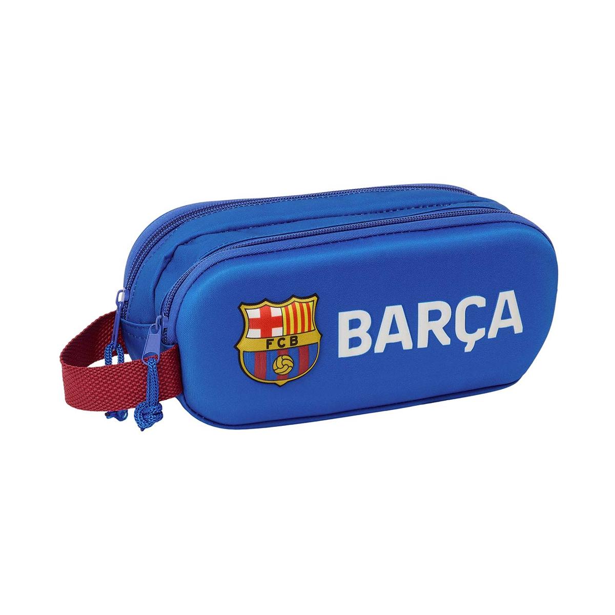Portatodo doble 3D F.C. Barcelona azul marino Azul marino-1
