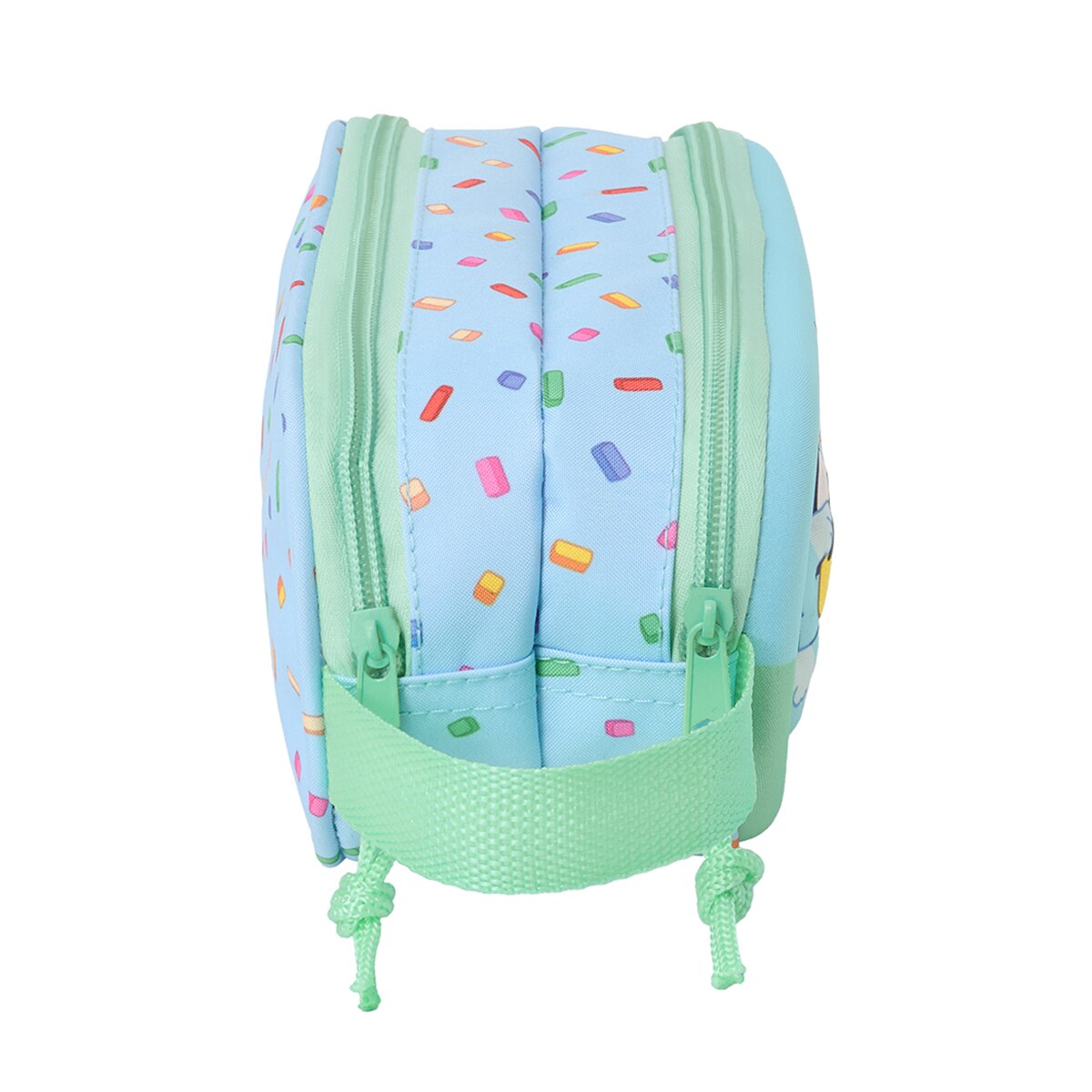 Estojo duplo 3D Bluey Safta azul claro Azul-claro-3