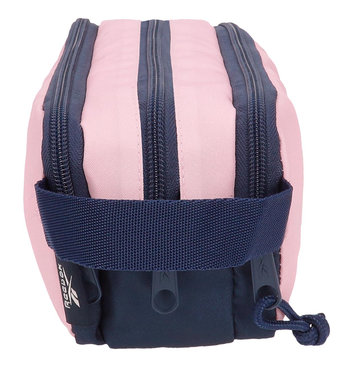 Estojo Sidney três compartimentos Reebok rosa Rosa-2