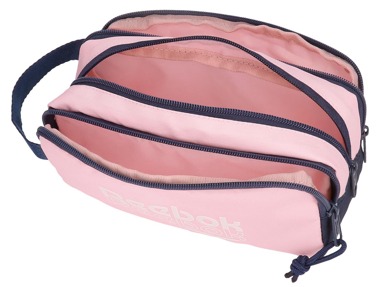 Estojo Sidney três compartimentos Reebok rosa Rosa-3