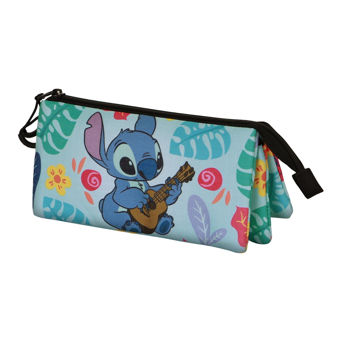 Estuche portatodo triple Lilo y Stitch guitar Disney Karactermania verde Verde-1