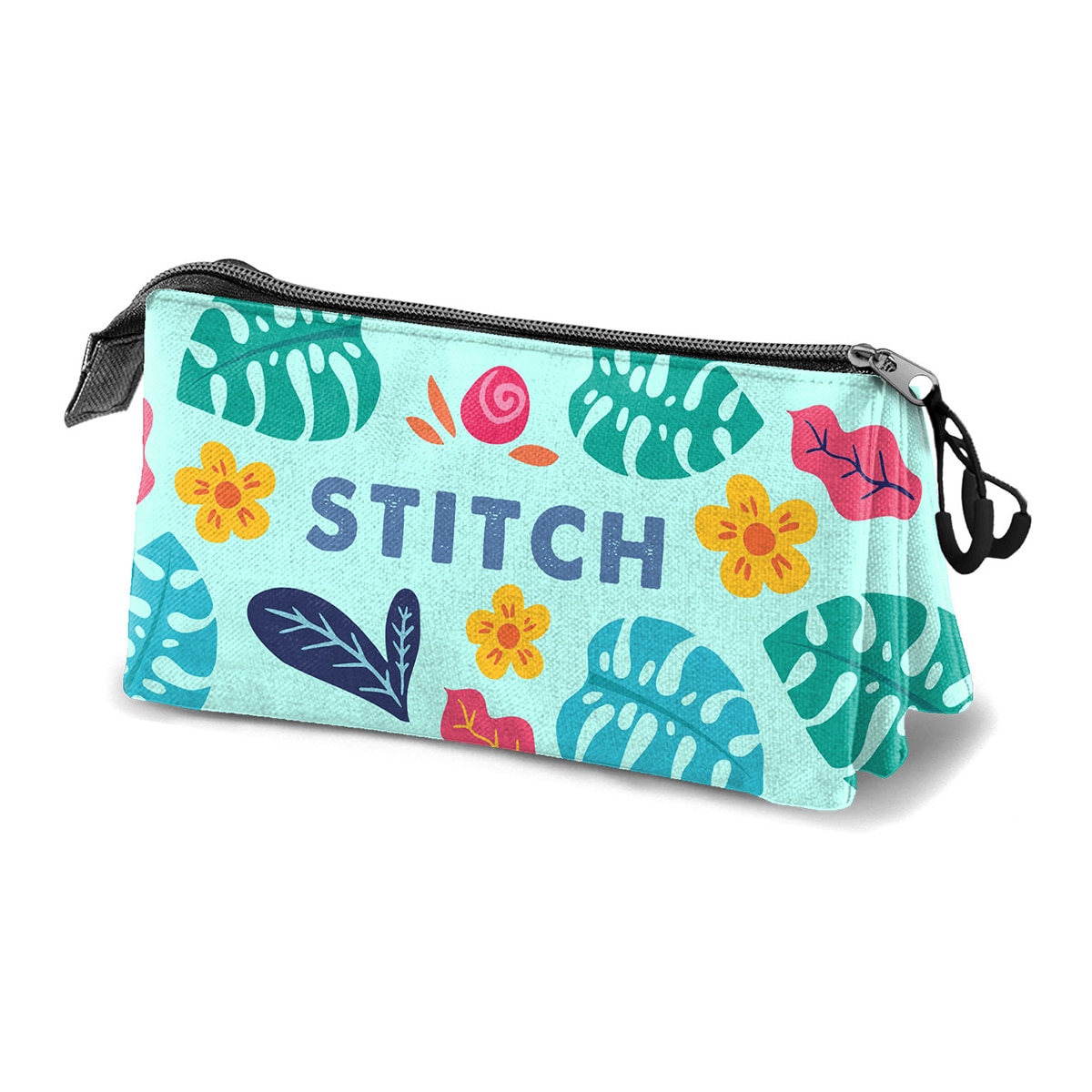 Estuche portatodo triple Lilo y Stitch guitar Disney Karactermania verde Verde-2