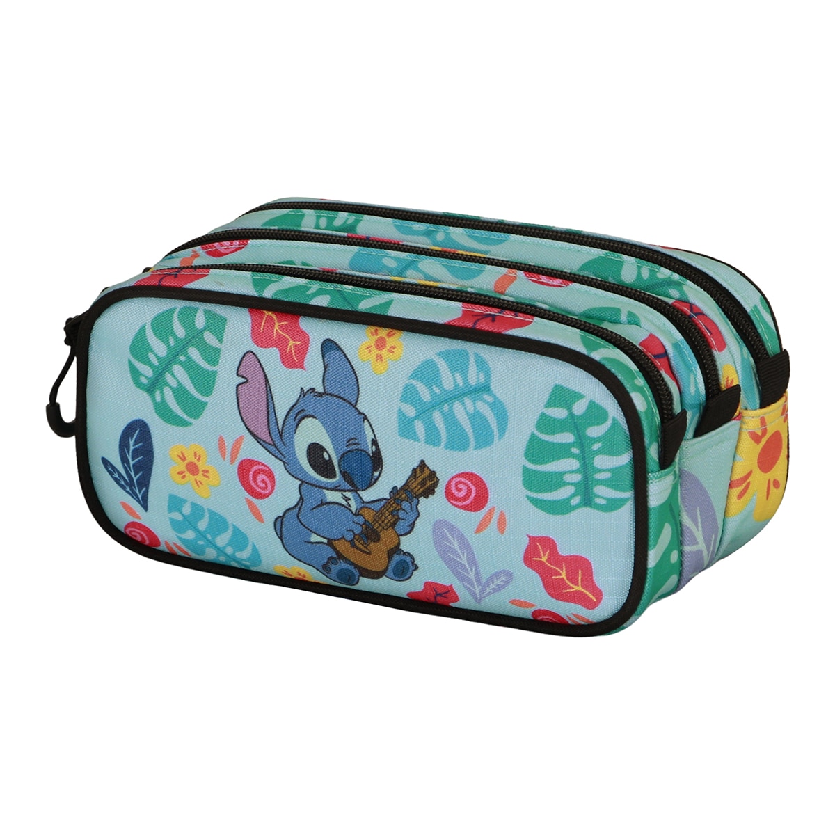 Estuche portatodo trick fan 2.2 Lilo y Stitch guitar Disney Karactermania verde Verde-1