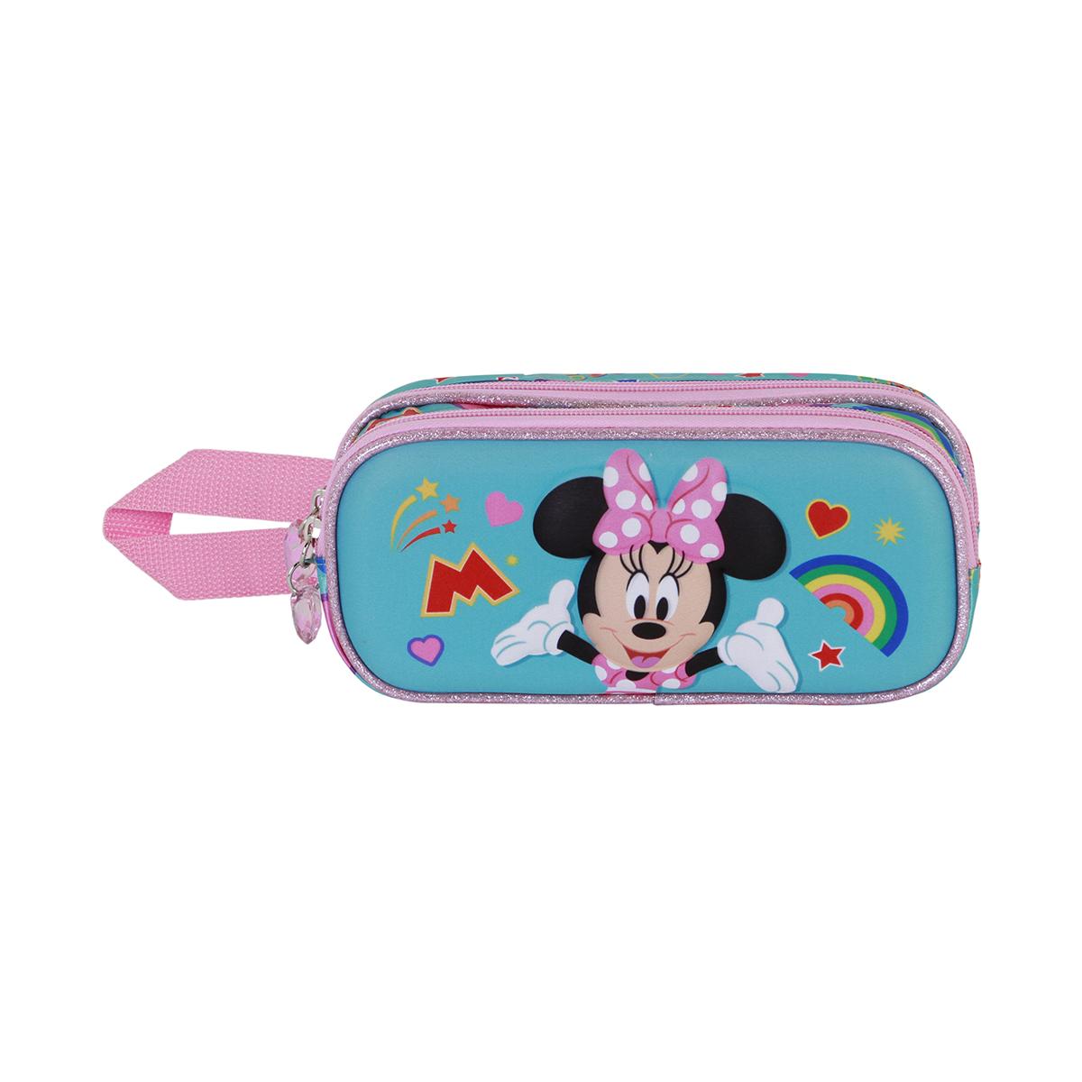 Estojo duplo 3D Minnie Mouse greet Disney Karactermania turquesa Turquesa-2
