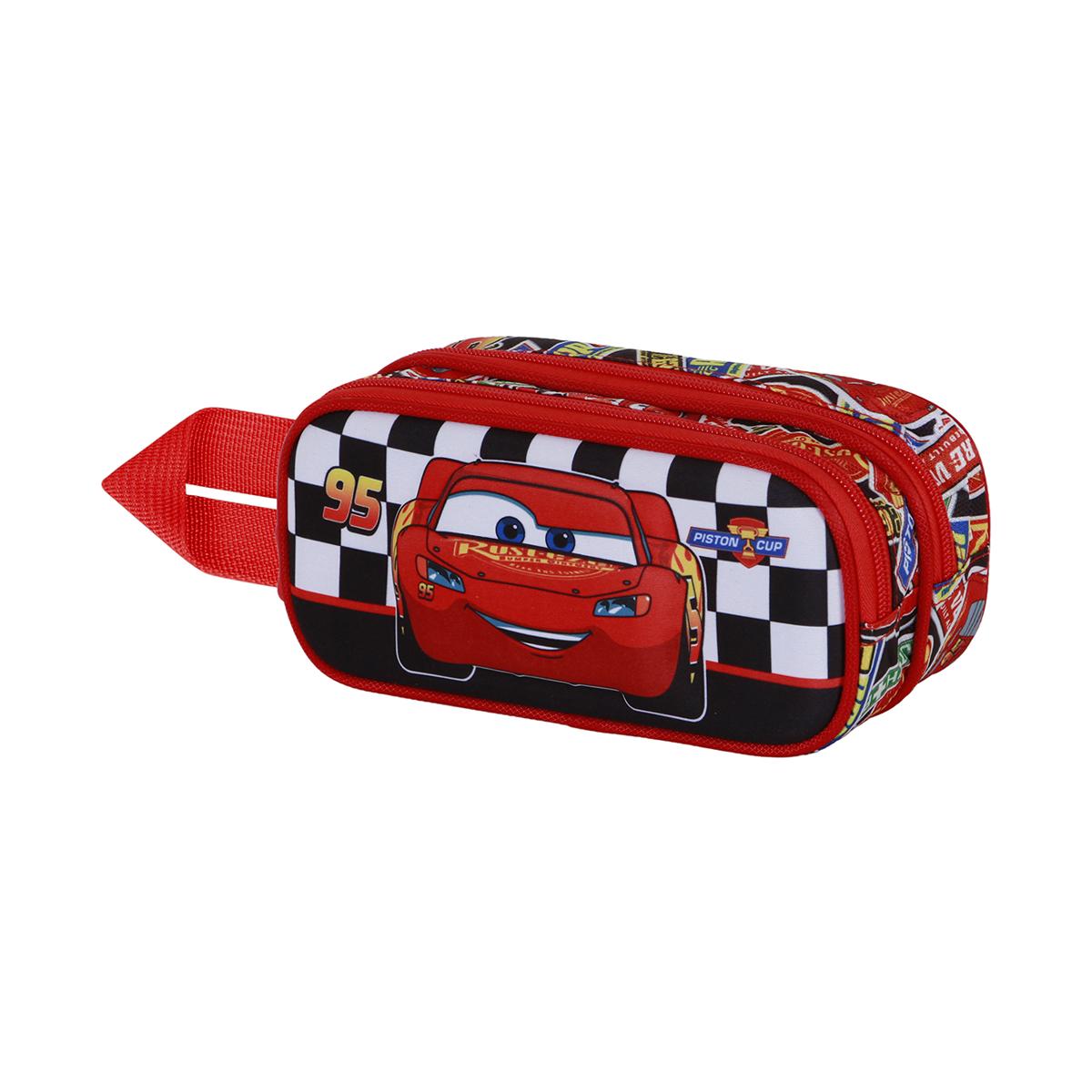 Estojo duplo 3D Cars 3 racer Disney Karactermania vermelho Vermelho-1