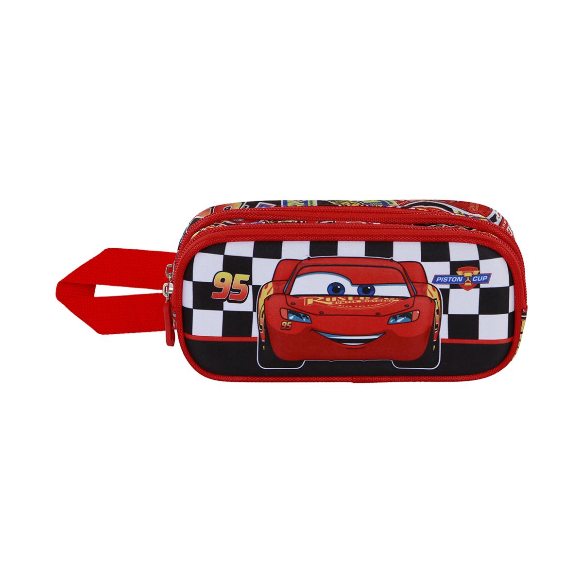 Estojo duplo 3D Cars 3 racer Disney Karactermania vermelho Vermelho-2