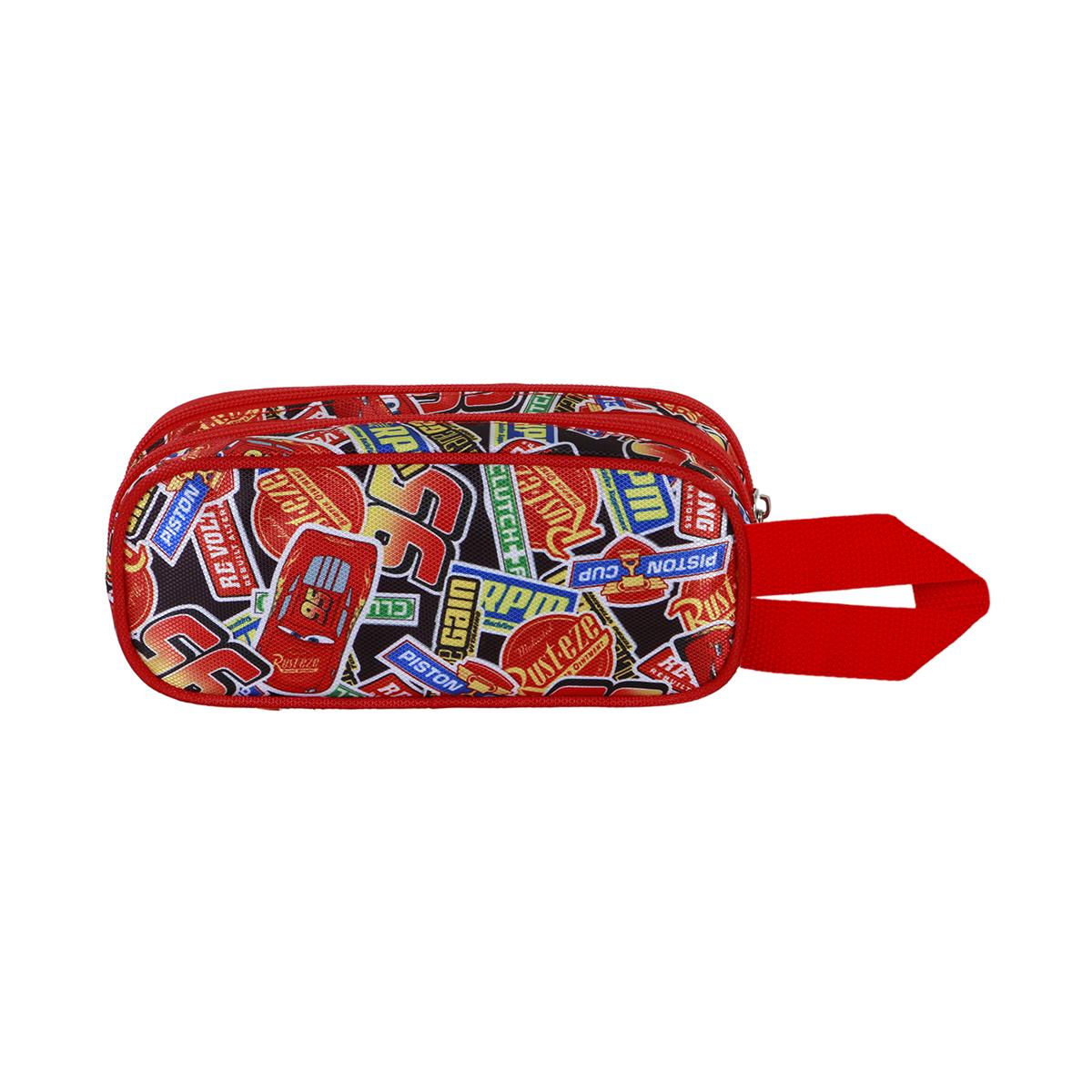 Estojo duplo 3D Cars 3 racer Disney Karactermania vermelho Vermelho-3