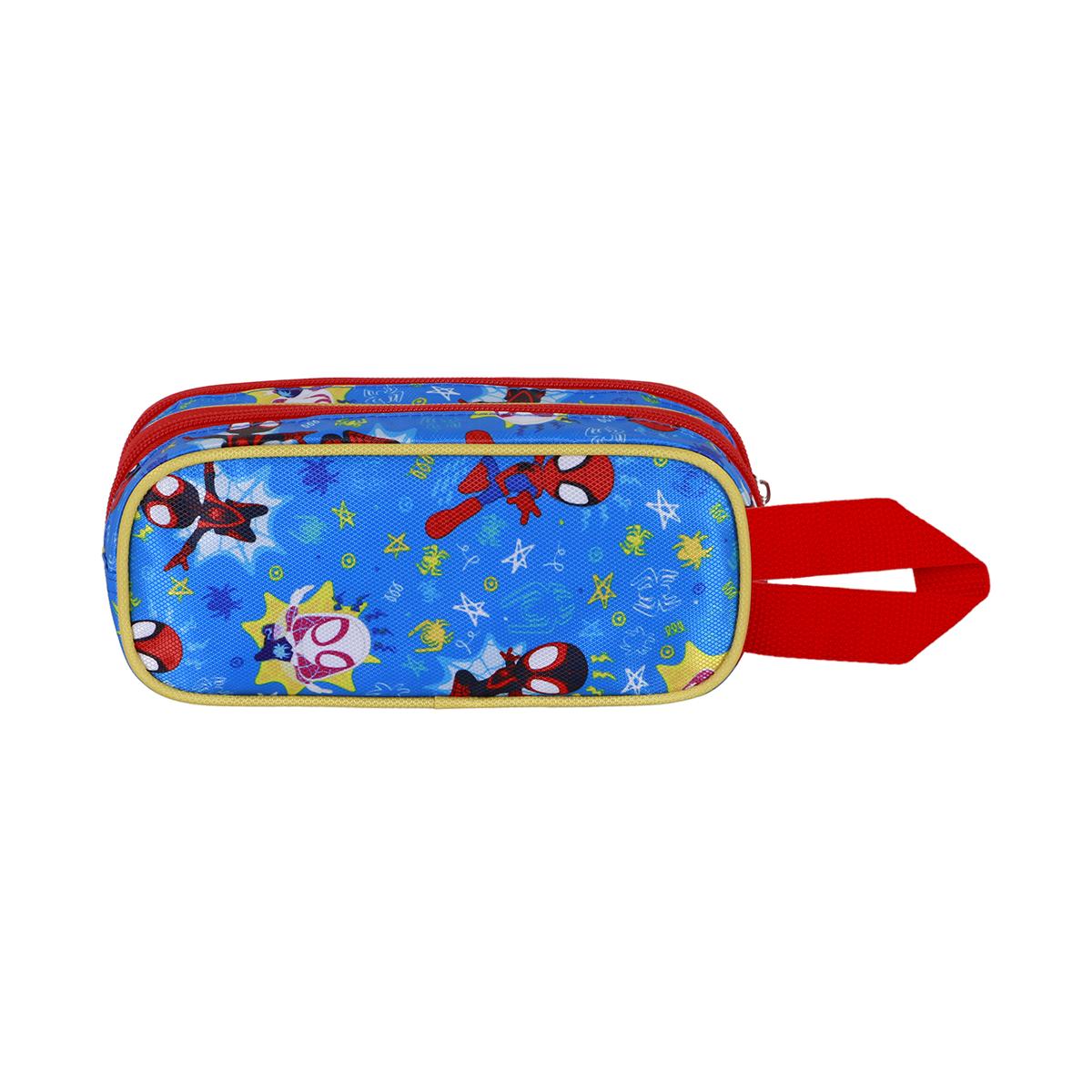 Estuche portatodo doble 3D Spiderman amazing Marvel Karactermania rojo Rojo-3