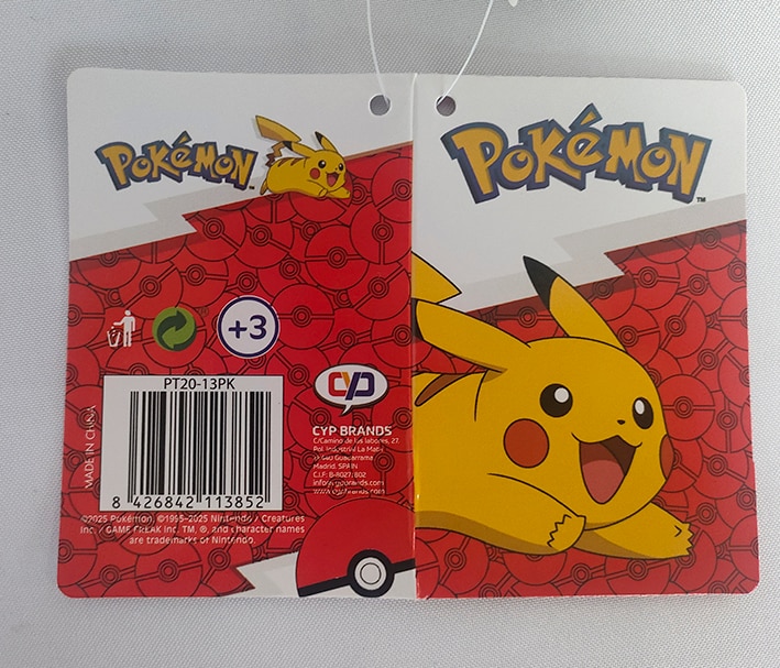 Portatodo triple con cinco compartimentos Pokémon Geo CyP Brands negro multicolor Negro / Multicolor-4
