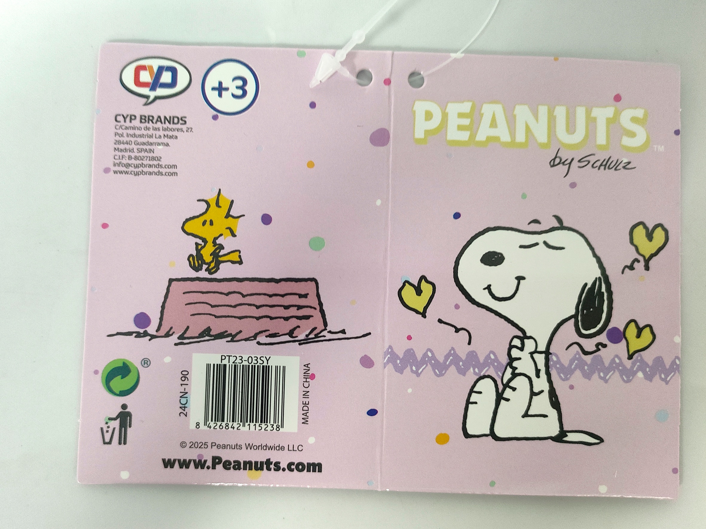 Estojo triplo com 5 compartimentos Snoopy CyP Brands roxo Roxo-6