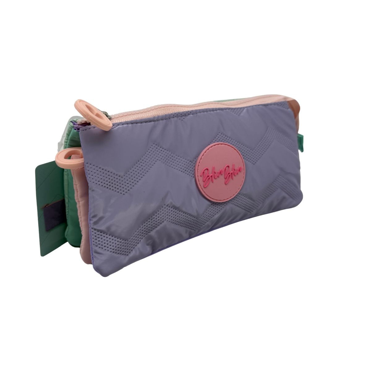 Estuche triple Blin Blin Zigzag Toybags lila y rosa Lila / Rosa-3