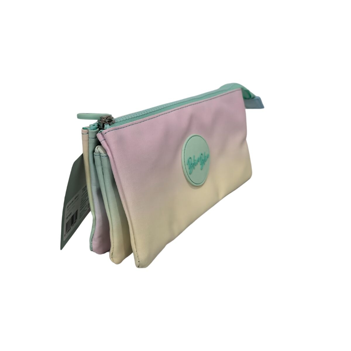 Estuche triple Blin Blin Gradient Green Toybags rosa y verde Rosa / Verde-3
