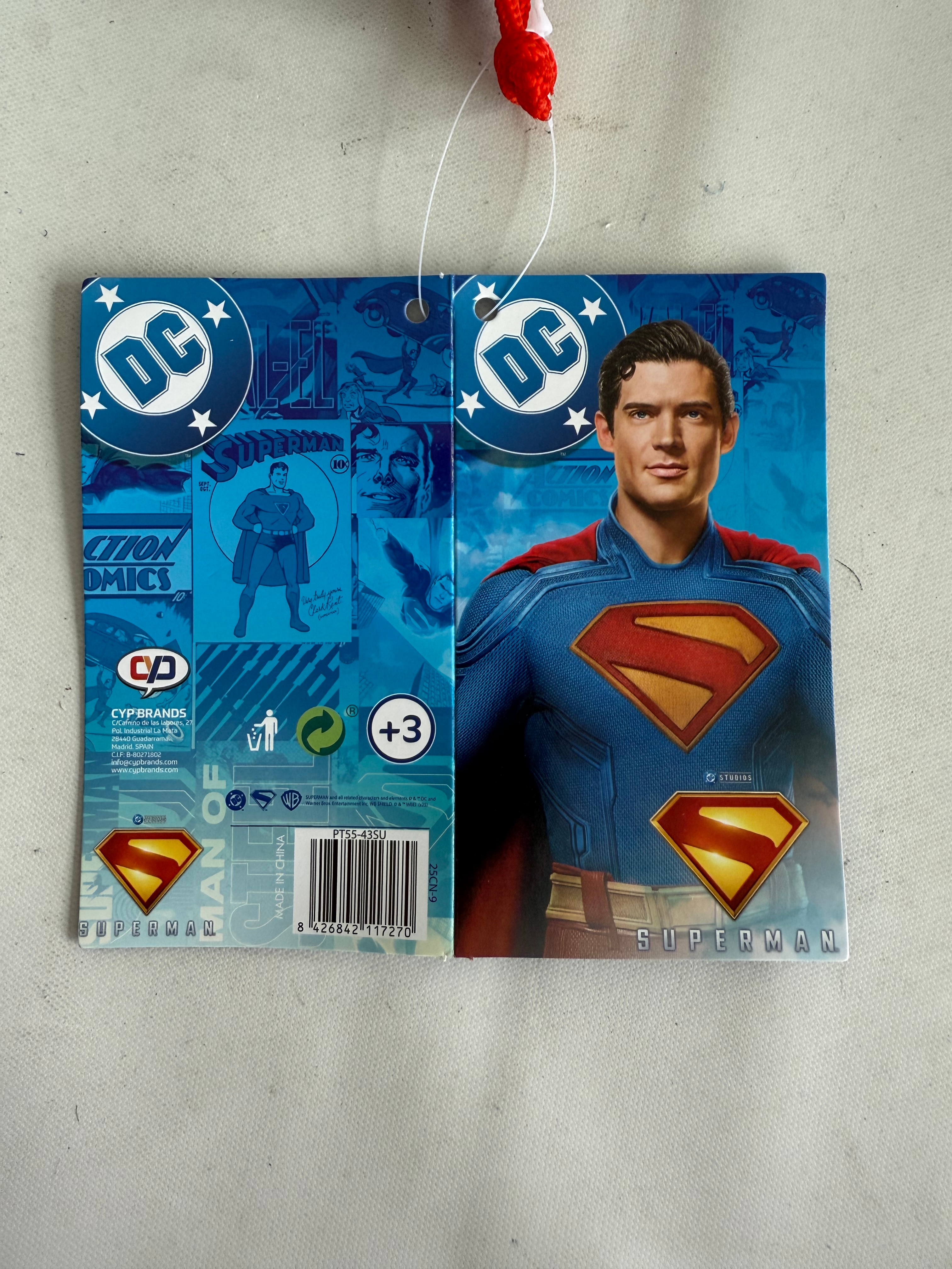 Estojo Triplo com Cinco Compartimentos Superman & Kripto CyP Brands Azul, Vermelho Azul / Vermelho-4