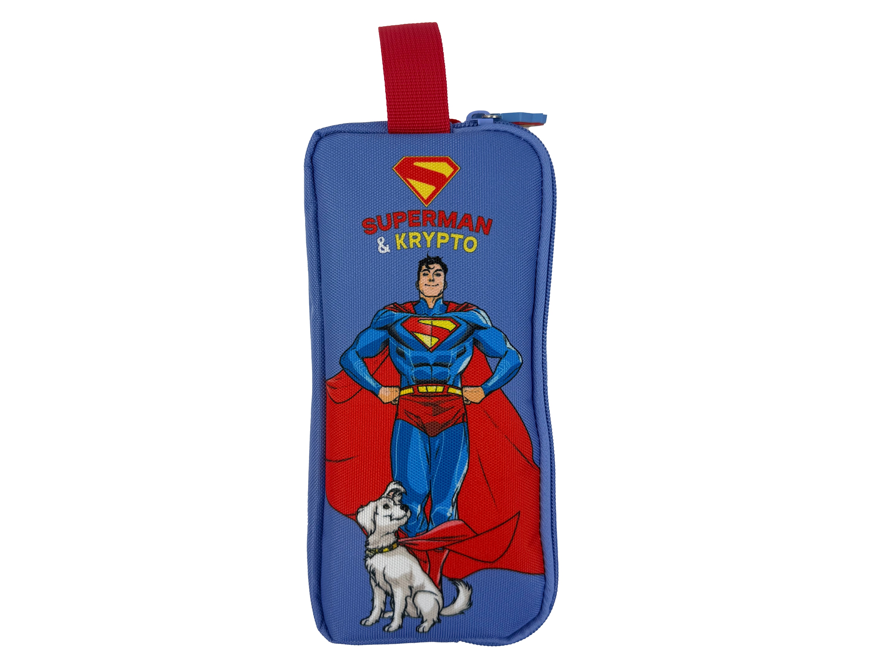 Imagen 0 de Portatodo redondo Superman y Krypto CyP Brands azul rojo