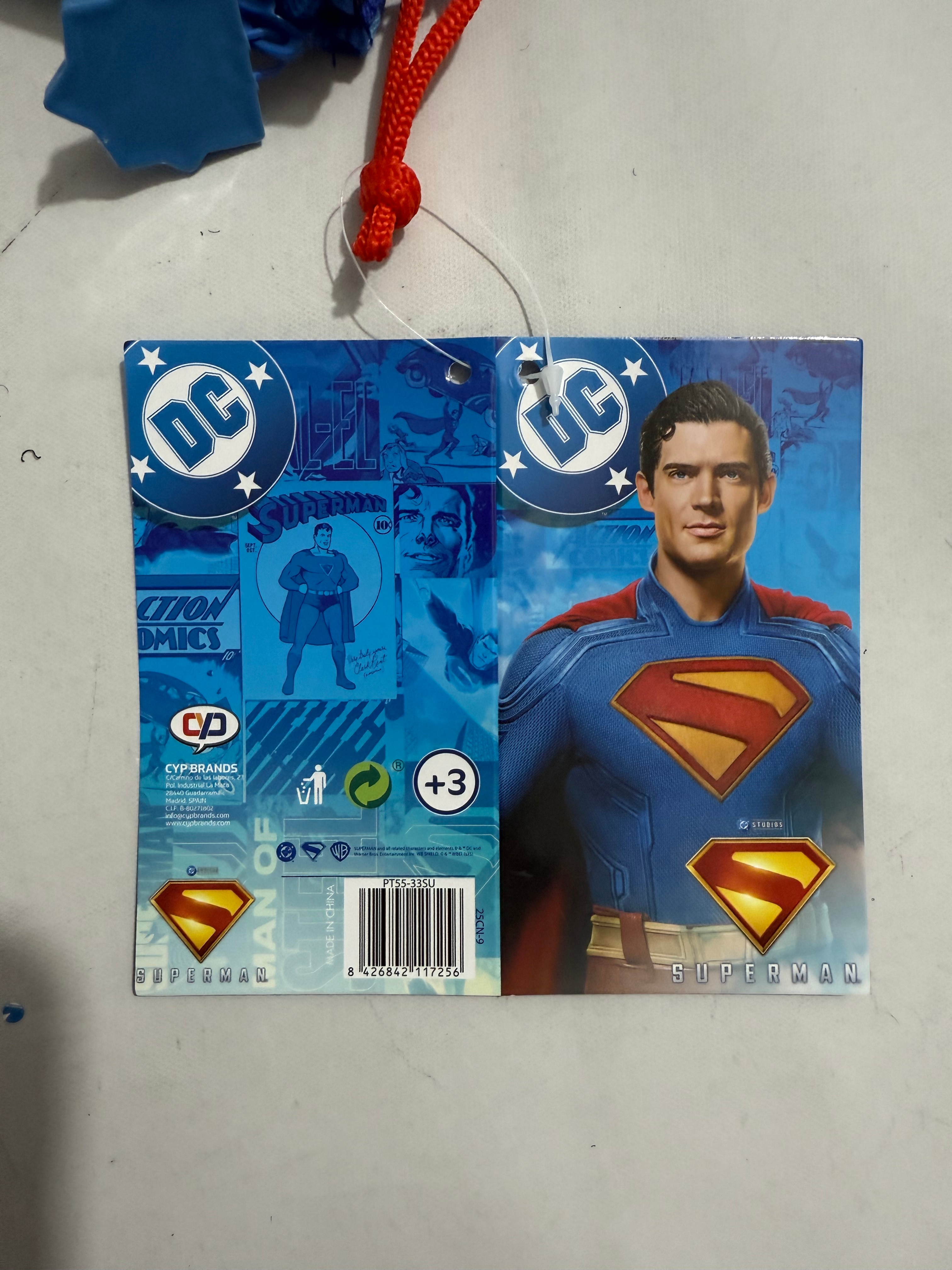 Portatodo triple con cinco compartimientos Superman Shield CyP Brands azul rojo amarillo Azul-5