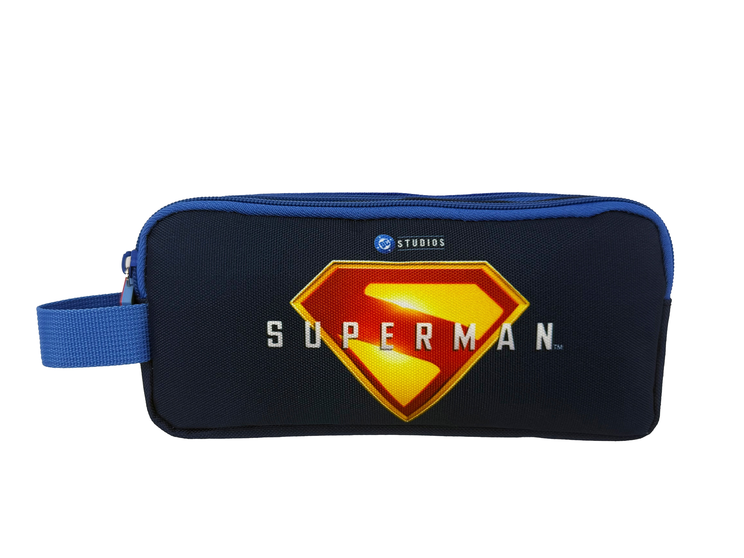 Imagen 0 de Portatodo redondo Superman Shield CyP Brands azul rojo amarillo