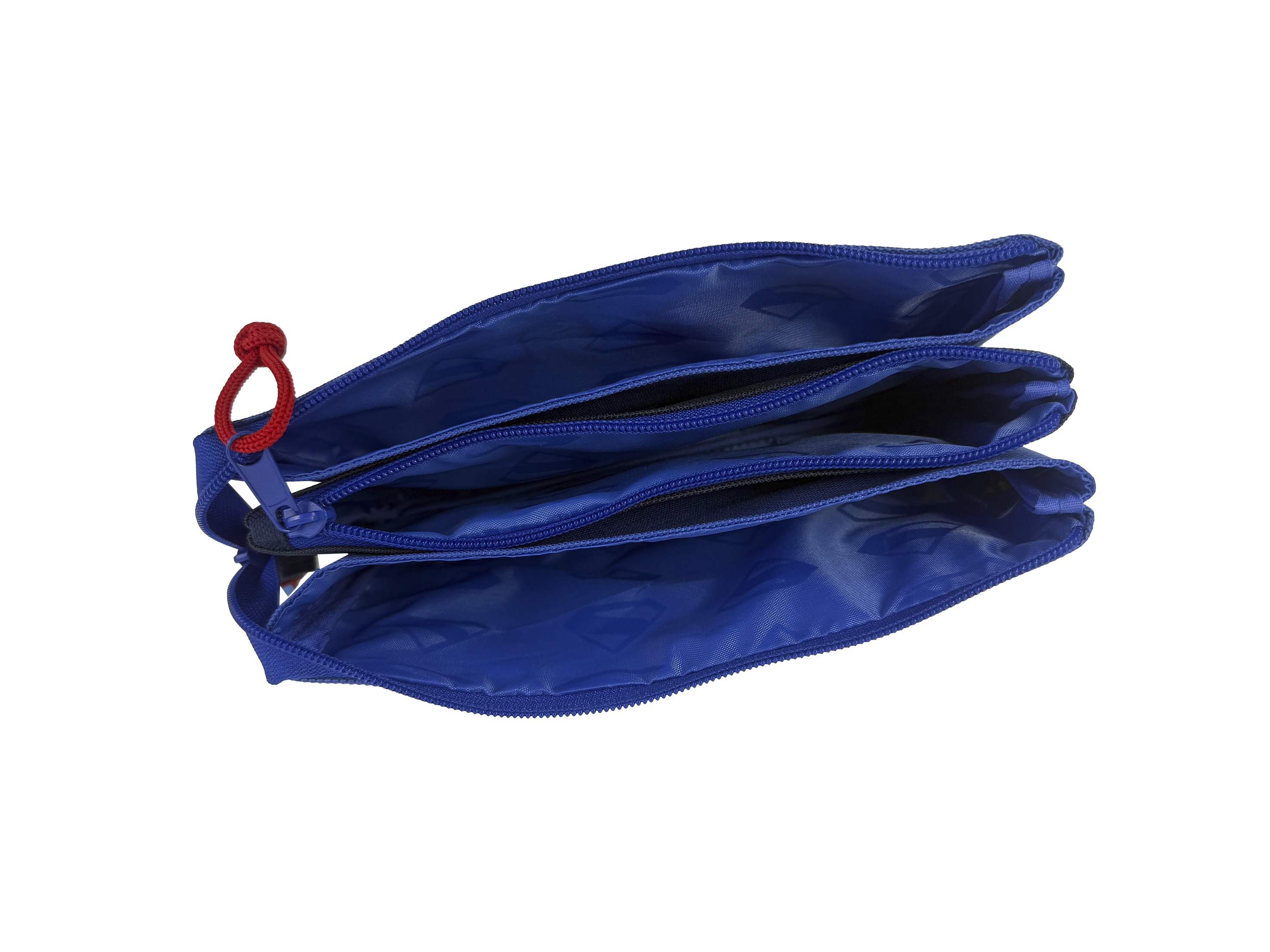 Estojo Triplo com Cinco Compartimientos Superman Personagem CyP Brands Azul, Vermelho, Amarelo Azul-3