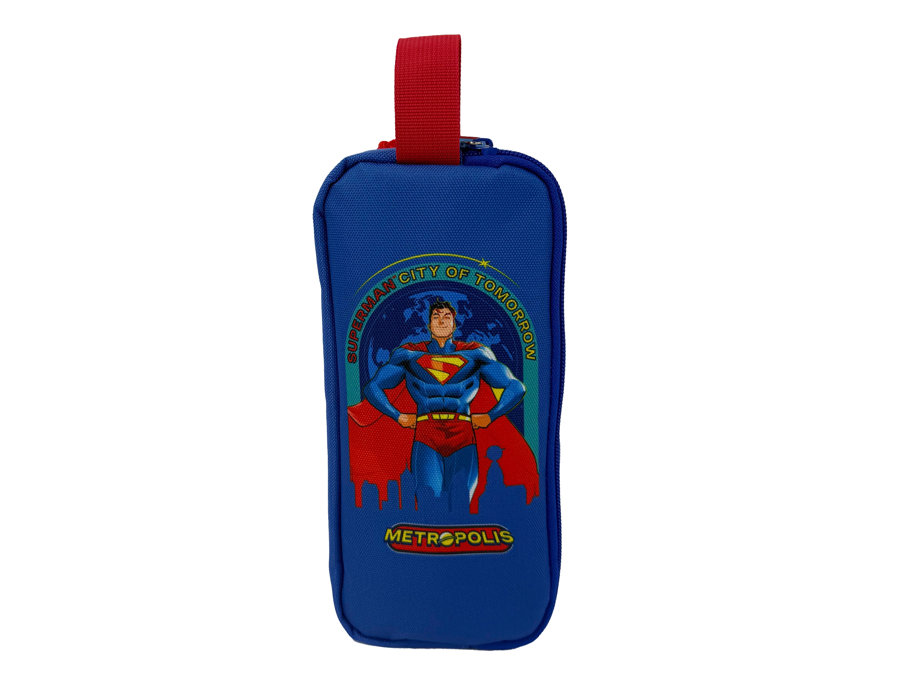 Imagen 0 de Portatodo redondo Superman Personaje CyP Brands azul rojo amarillo