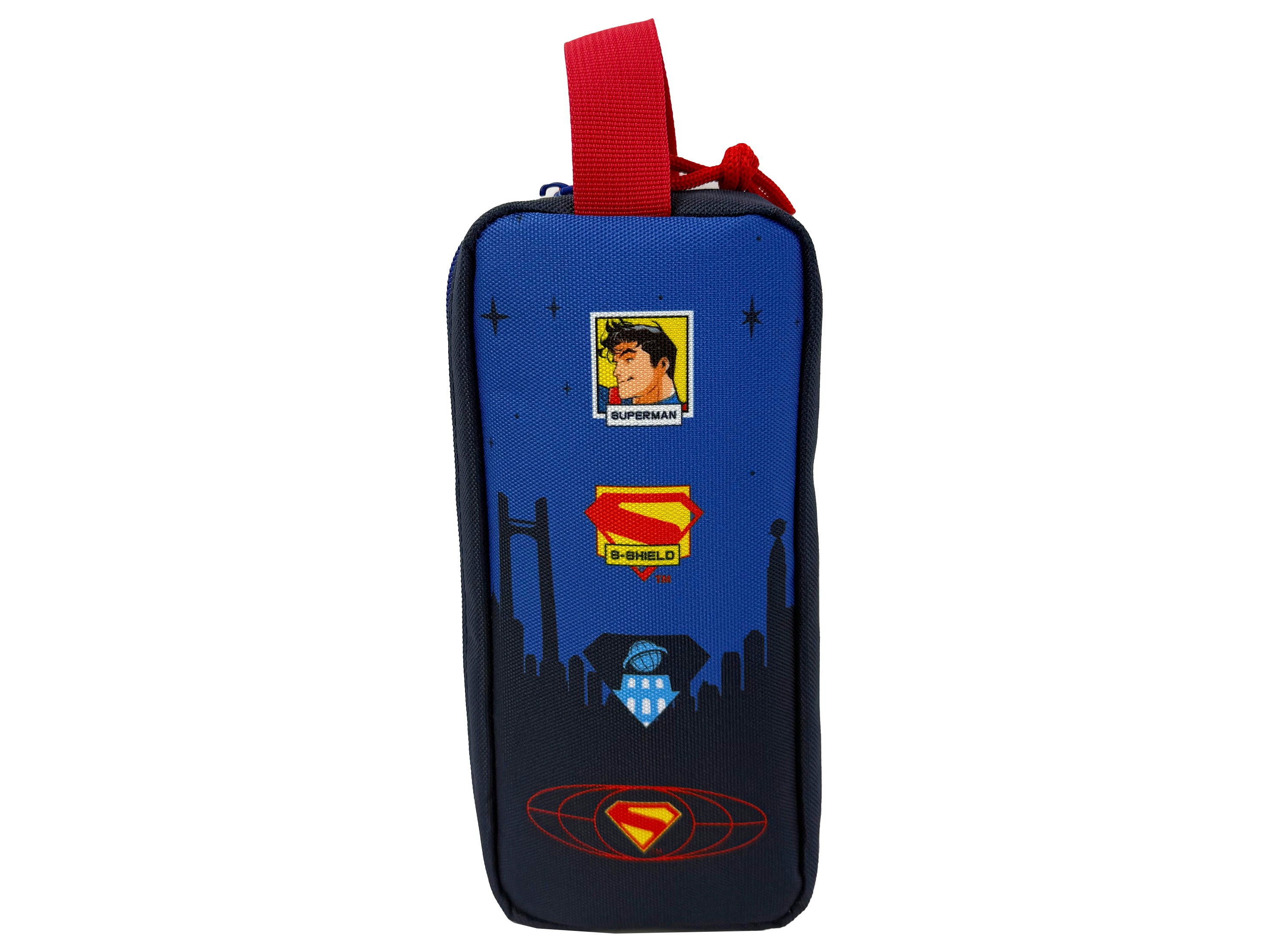 Portatodo redondo Superman Personaje CyP Brands azul rojo amarillo Azul-3