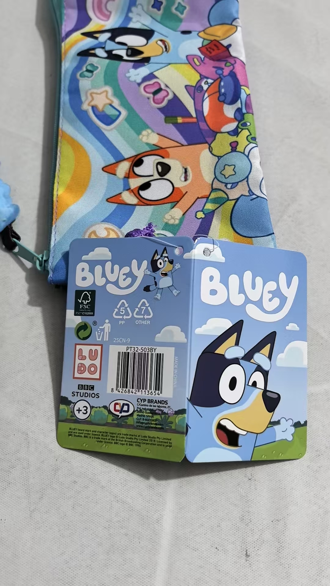 Estojo Triplo com Cinco Compartimentos Stickers  CyP Brands Multicolor Multicolor-5