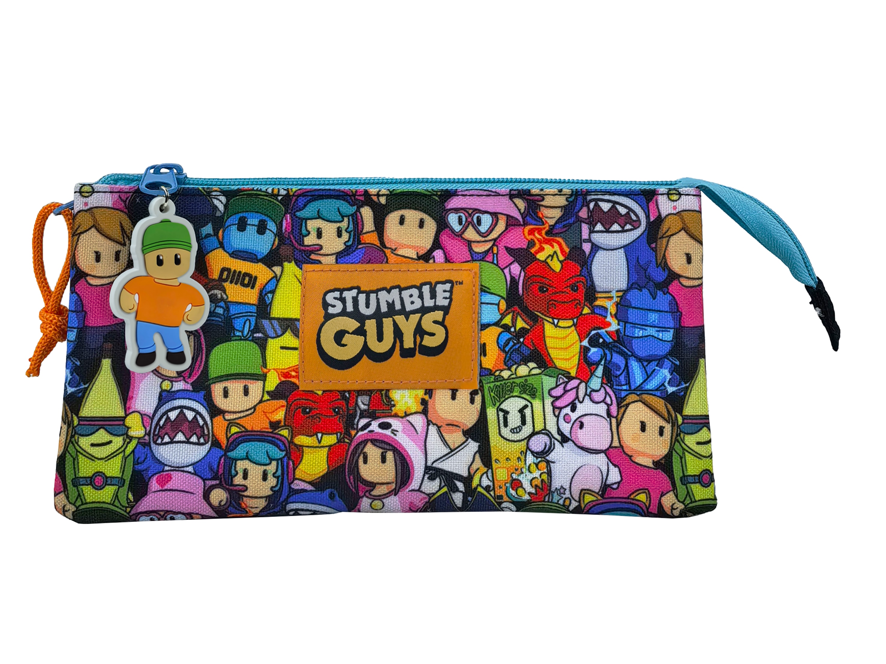 Imagen 0 de Portatodo triple con cinco compartimentos Stumble Guys CyP Brands multicolor