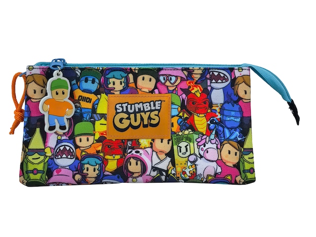 Imagen 0 de Portatodo triple con cinco compartimentos Stumble Guys CyP Brands multicolor