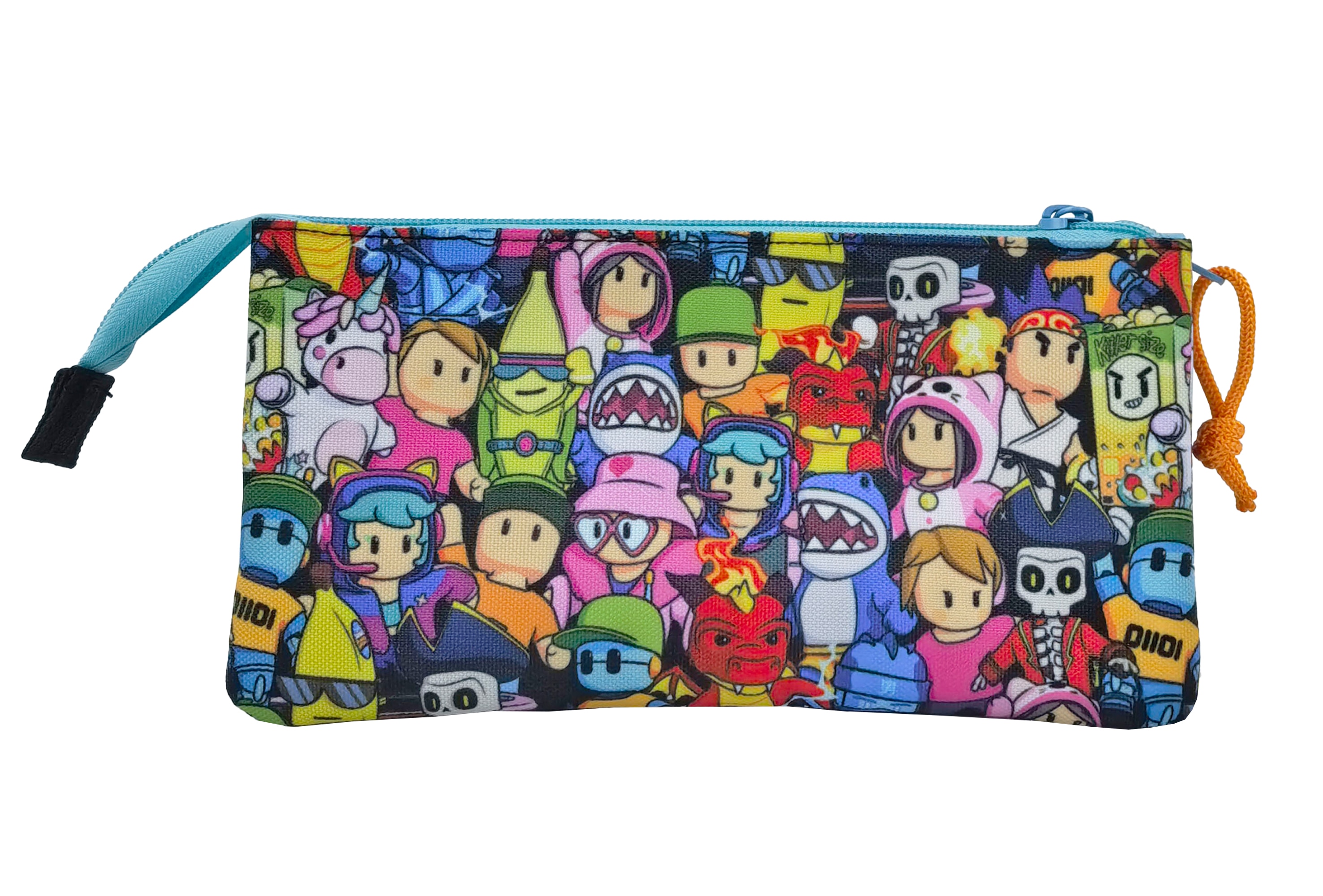 Portatodo triple con cinco compartimentos Stumble Guys CyP Brands multicolor Multicolor-2