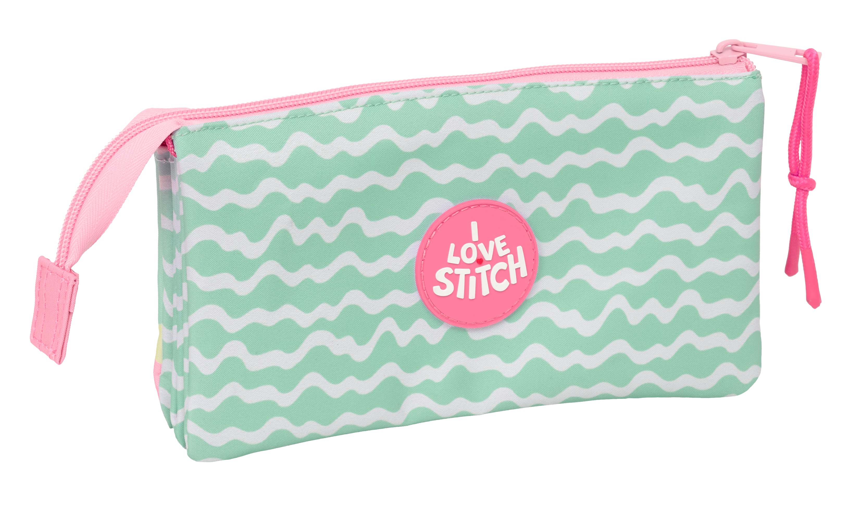 Estojo triplo Stitch Ice Cream Safta rosa 2