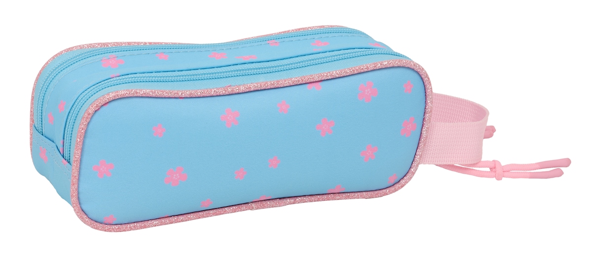 Estojo duplo Stitch Happy Safta celeste 2