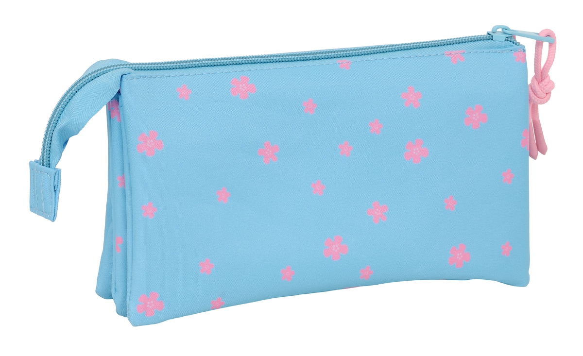 Estojo triplo Stitch Happy Safta celeste 2