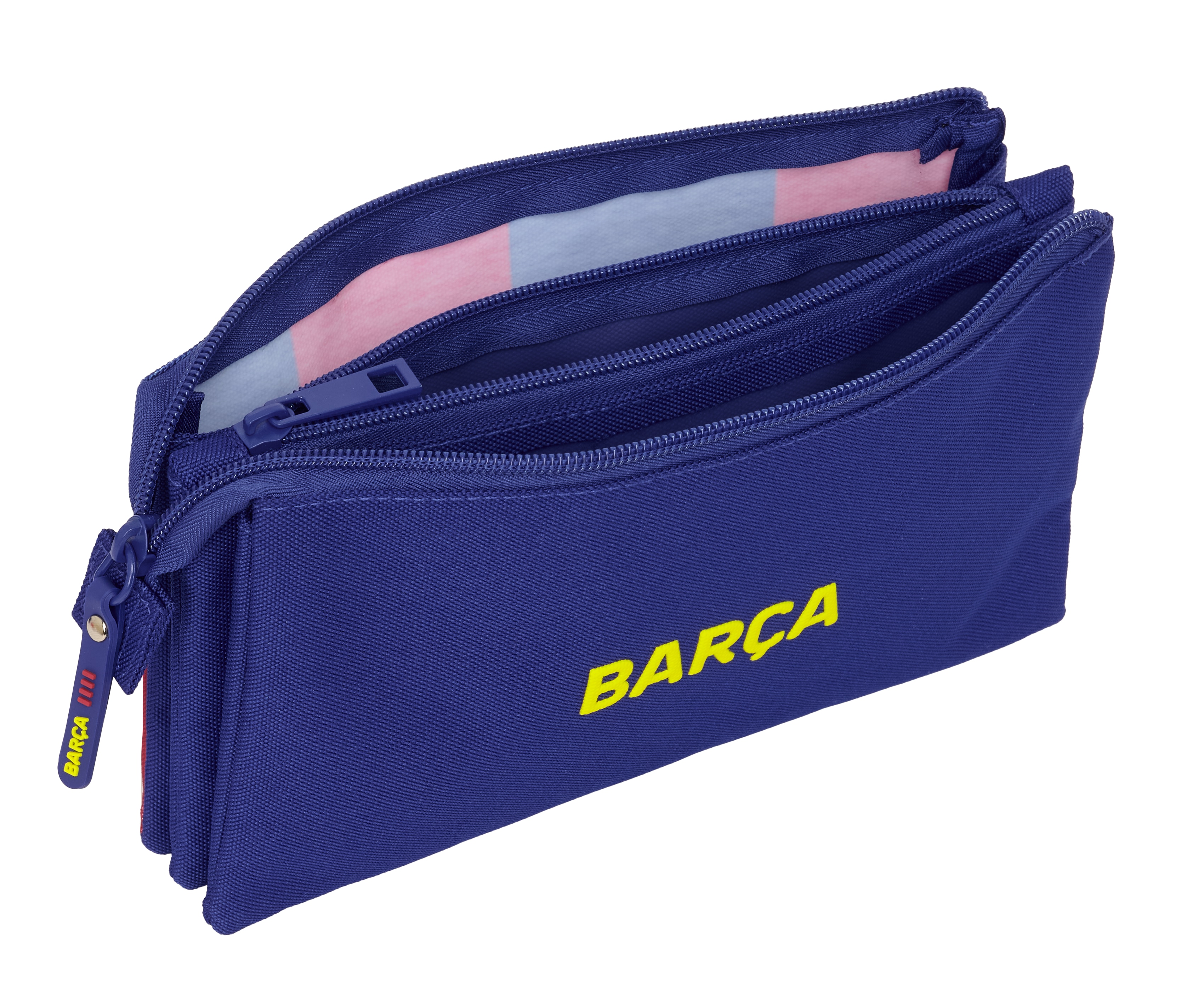 Portatodo triple F.C. Barcelona 1ª Equipacion 25/26 azul y granate 3