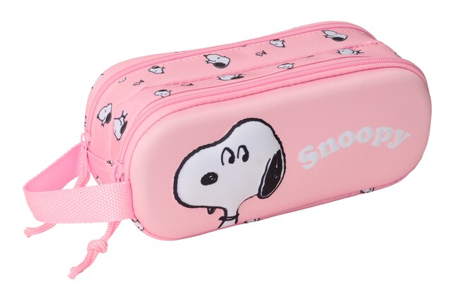 Imagen 0 de Portatodo doble 3D Snoopy Safta rosa claro