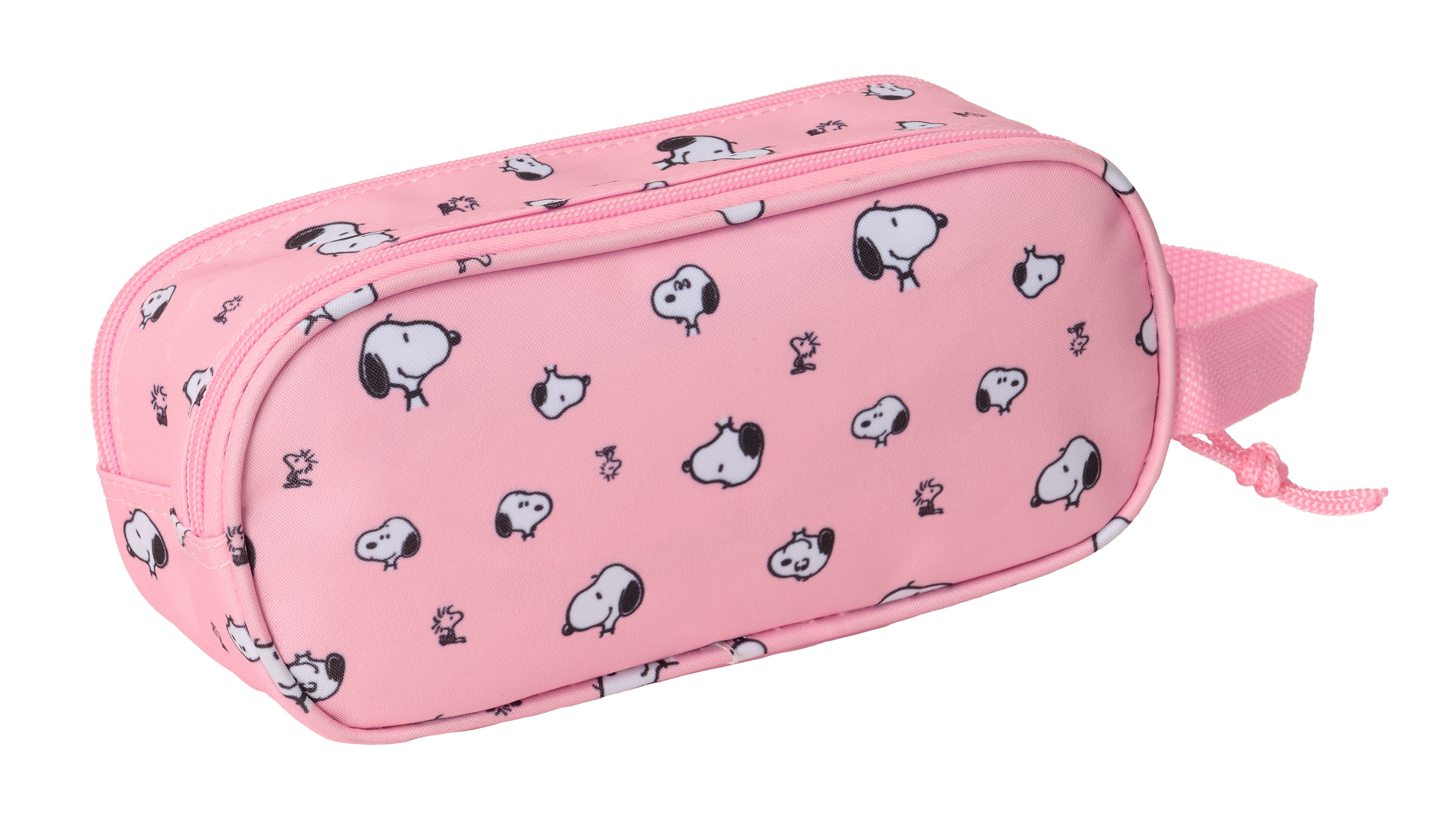 Estojo duplo 3D Snoopy Safta rosa claro 2