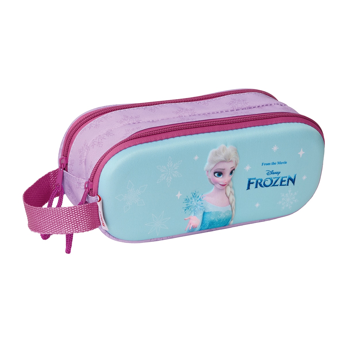 Estojo duplo 3D Frozen Safta celeste e rosa 1