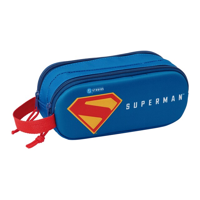 Imagen 0 de Portatodo doble 3D Superman Safta azul