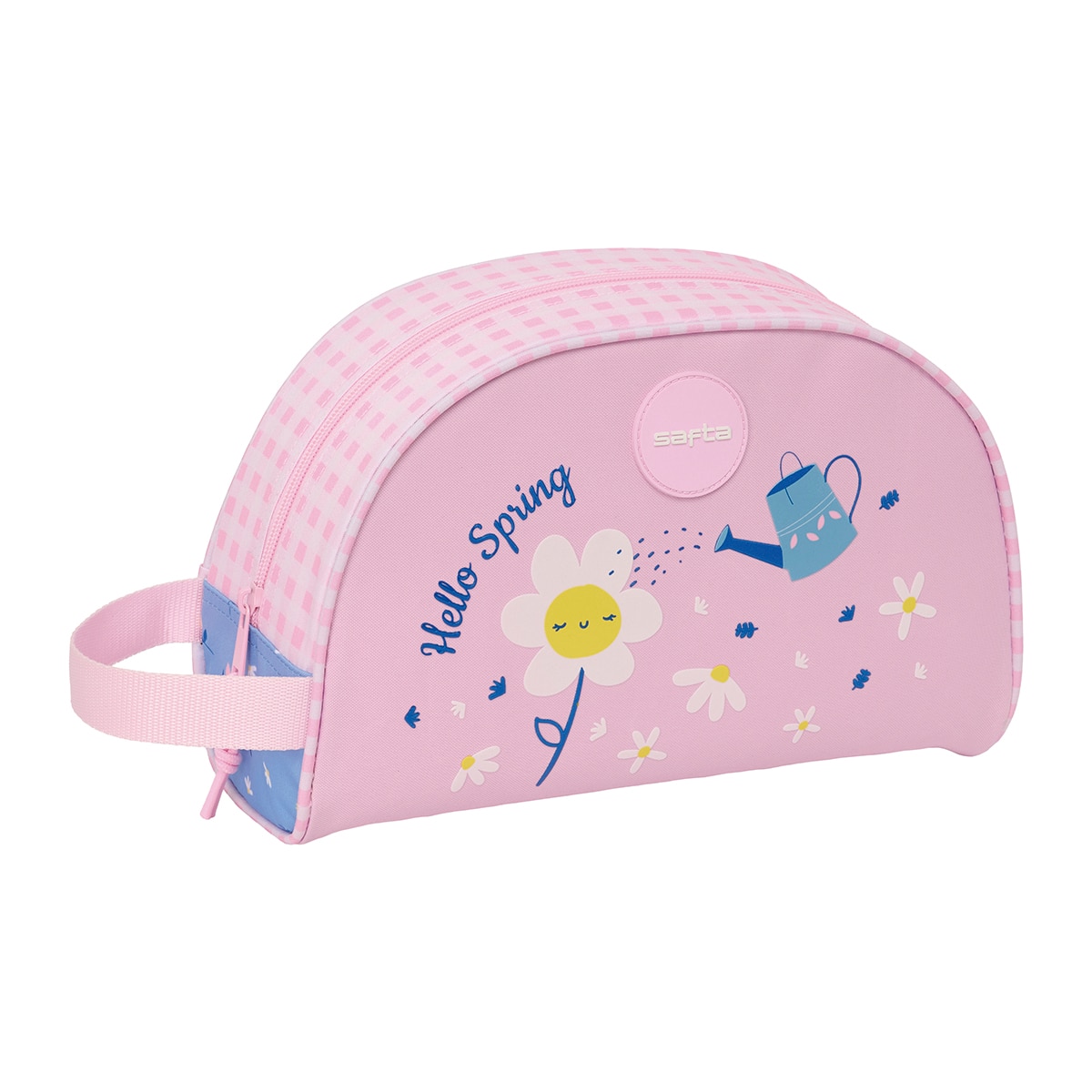 Imagen 0 de Neceser adaptable a carro Safta Hello spring rosa claro y azul claro