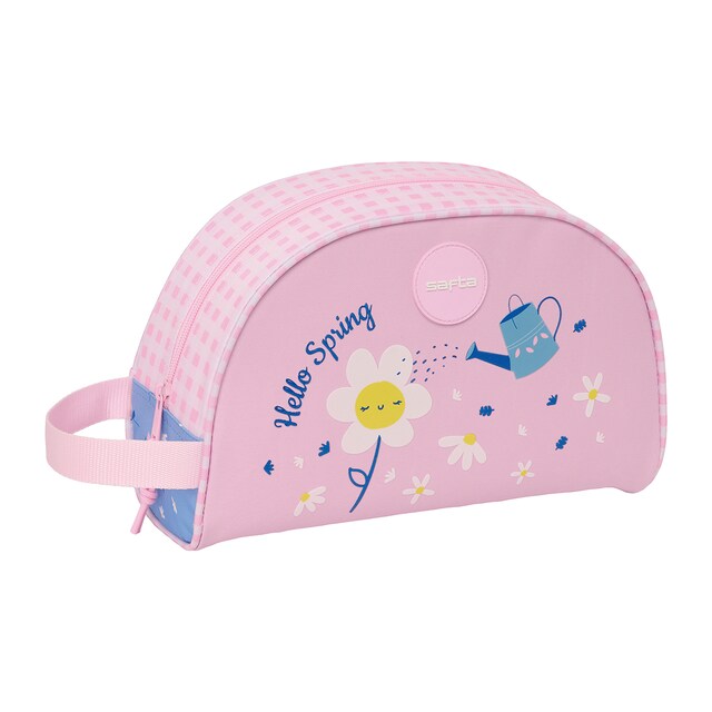 Imagen 0 de Neceser adaptable a carro Safta Hello spring rosa claro y azul claro