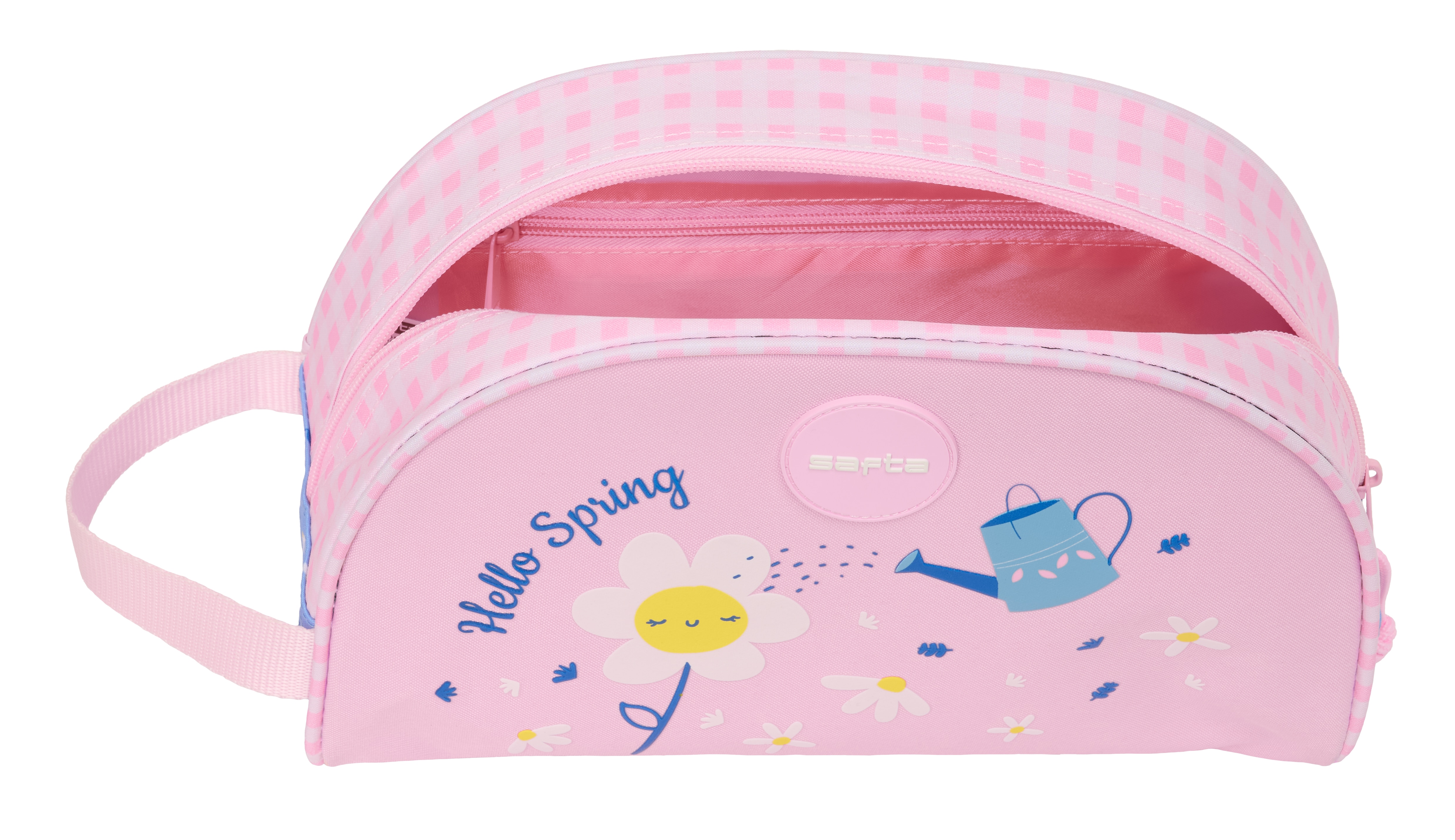 Neceser adaptable a carro Safta Hello spring rosa claro y azul claro 3