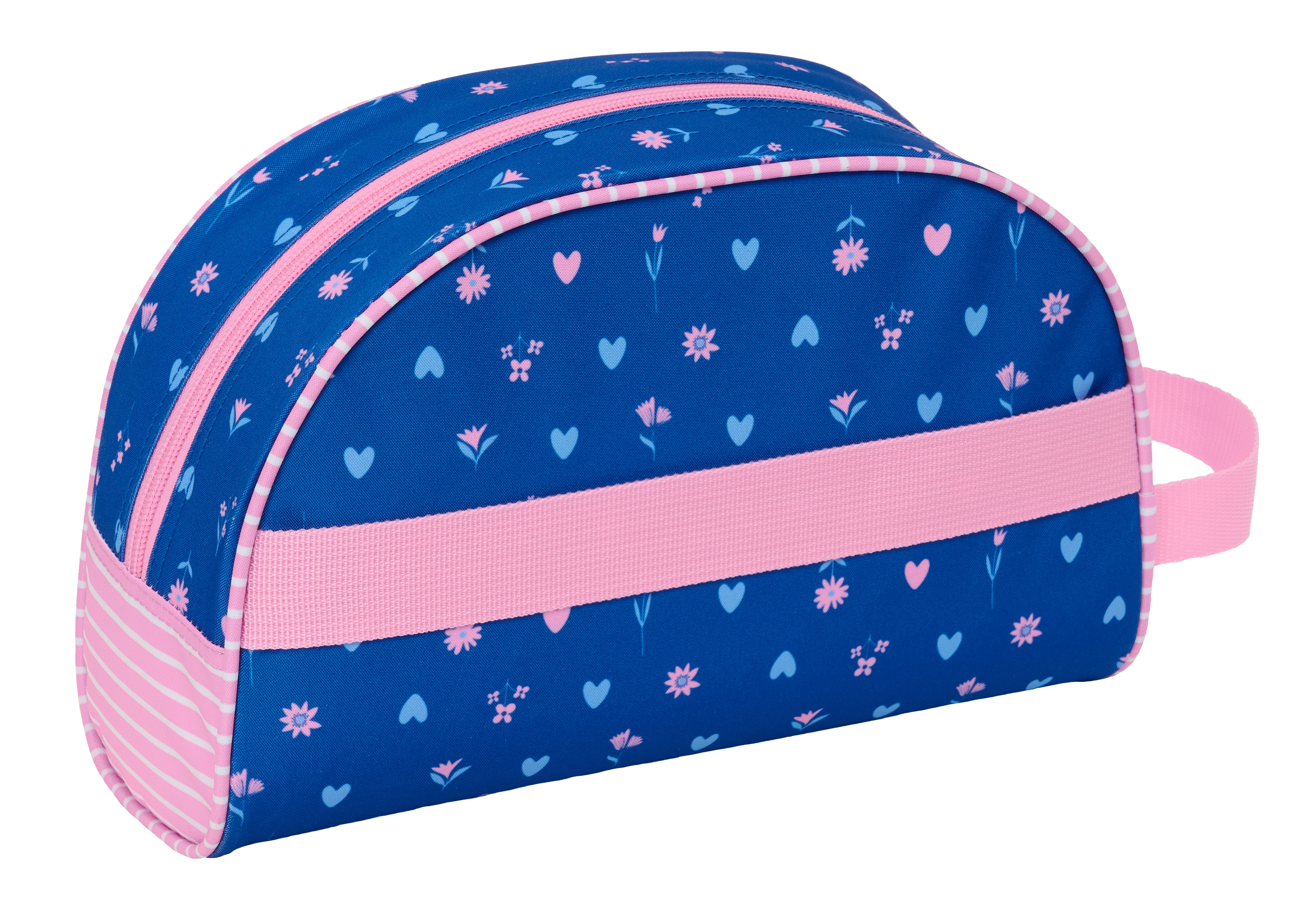 Neceser adaptable a carro Safta Kitty azul oscuro y rosa claro 2
