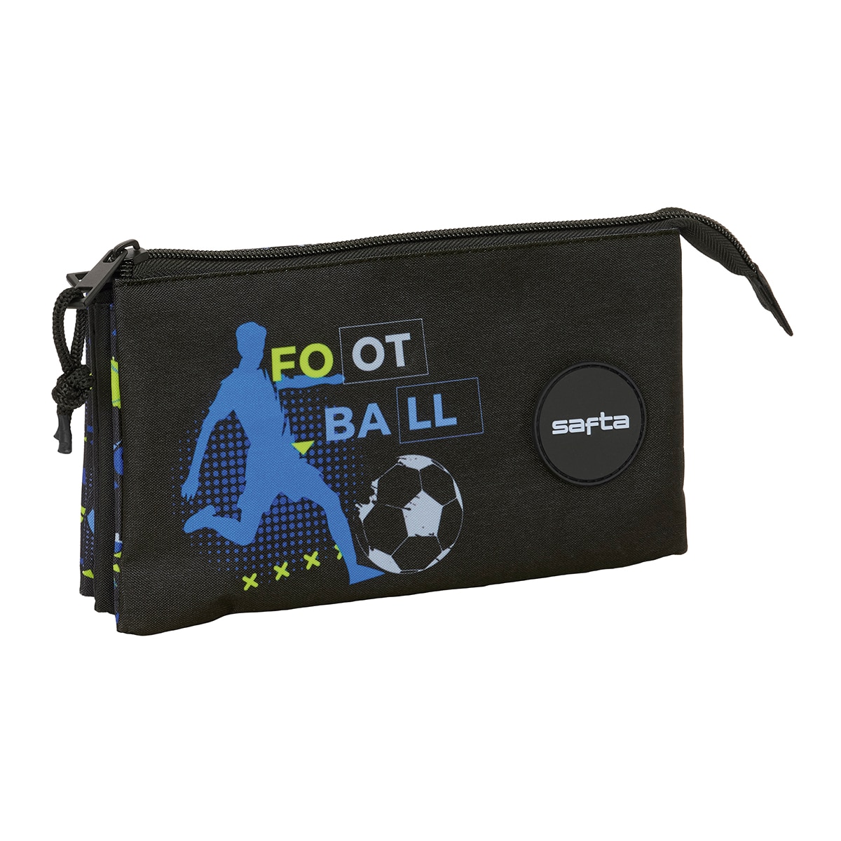 Imagen 0 de Portatodo triple Safta Football negro