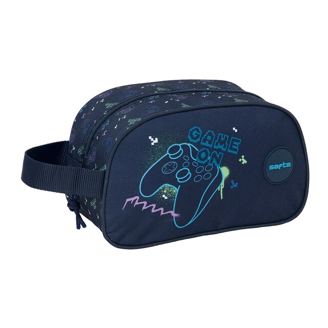 Imagen 0 de Neceser 1 asa adaptable a carro Safta Gaming azul marino