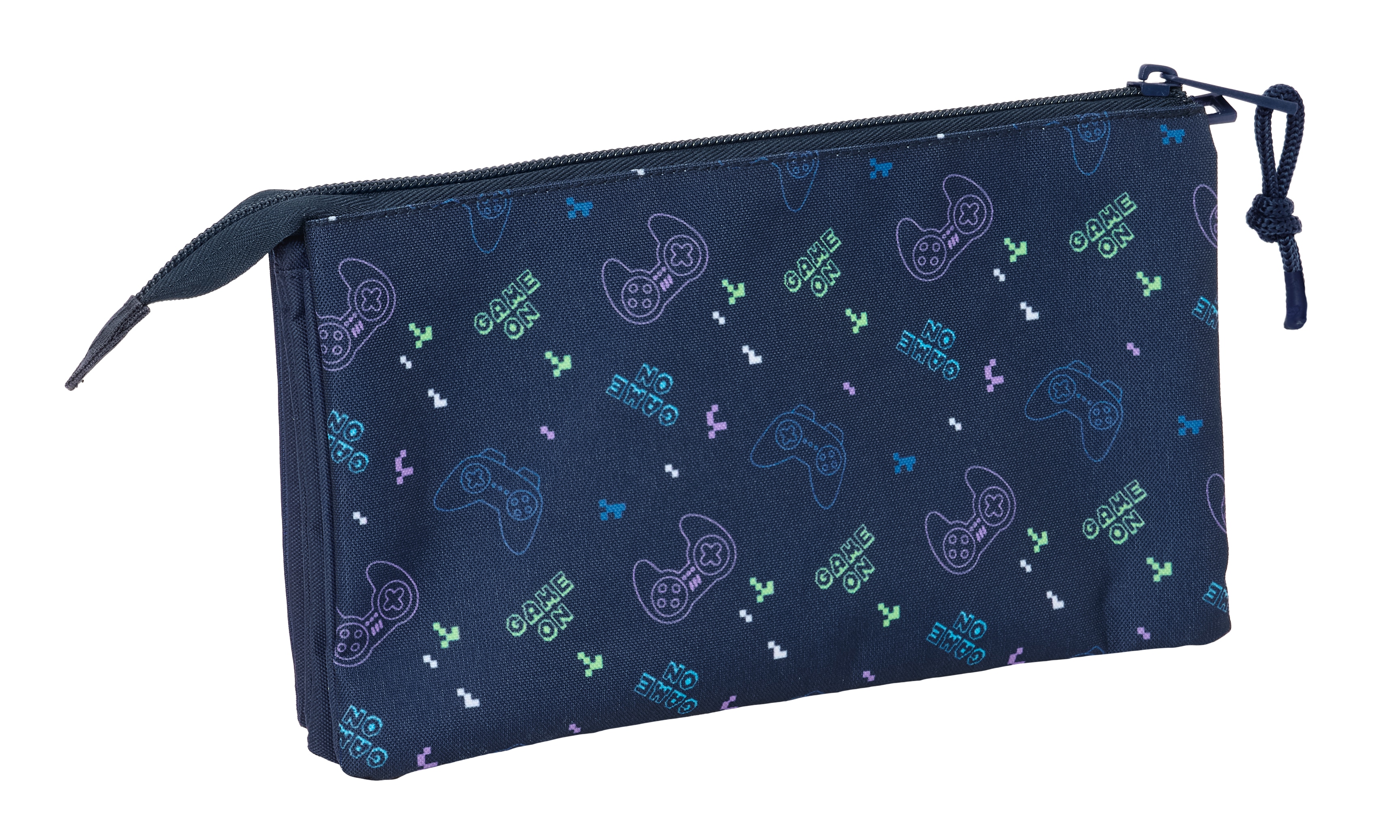 Portatodo triple Safta Gaming azul marino 2