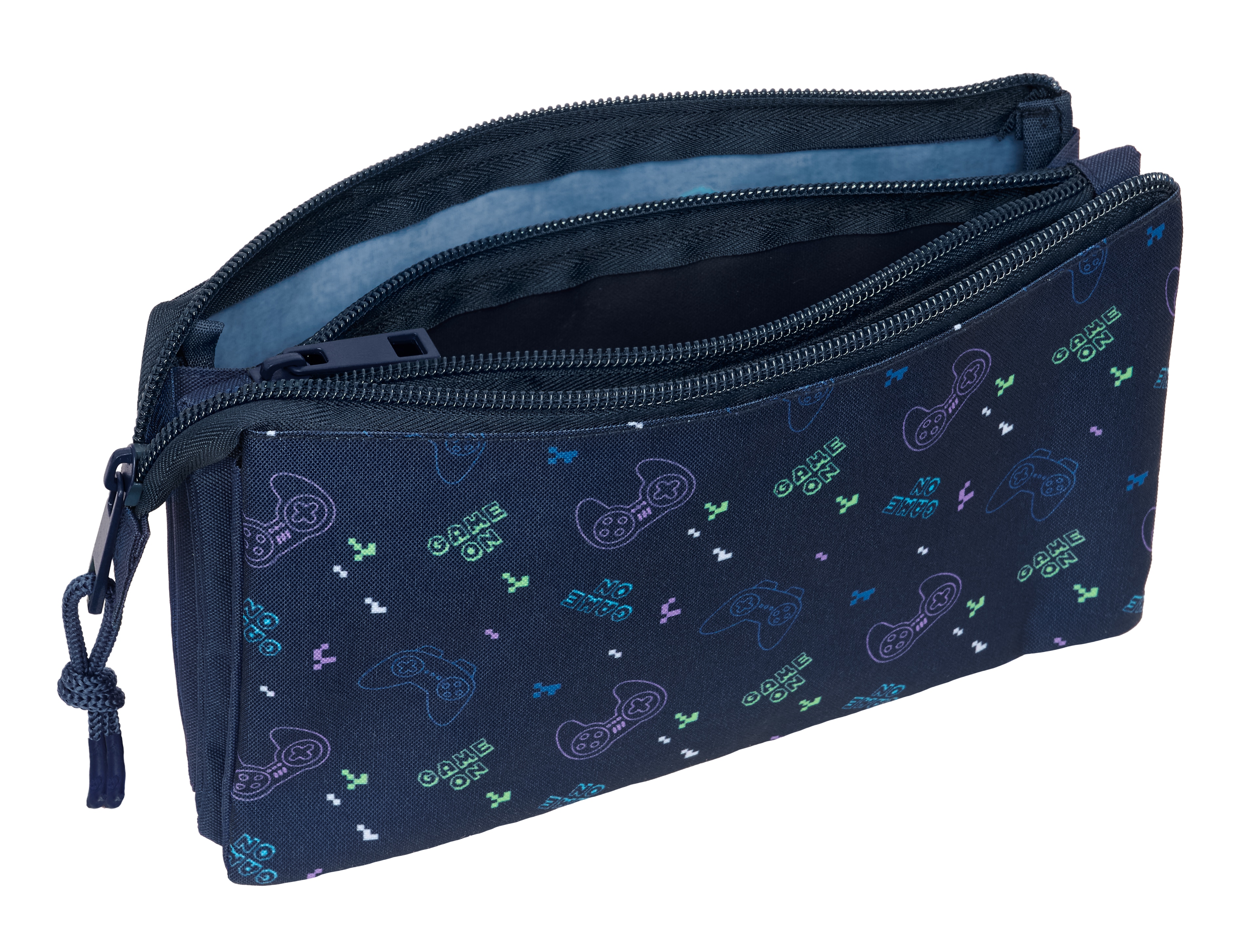 Portatodo triple Safta Gaming azul marino 3