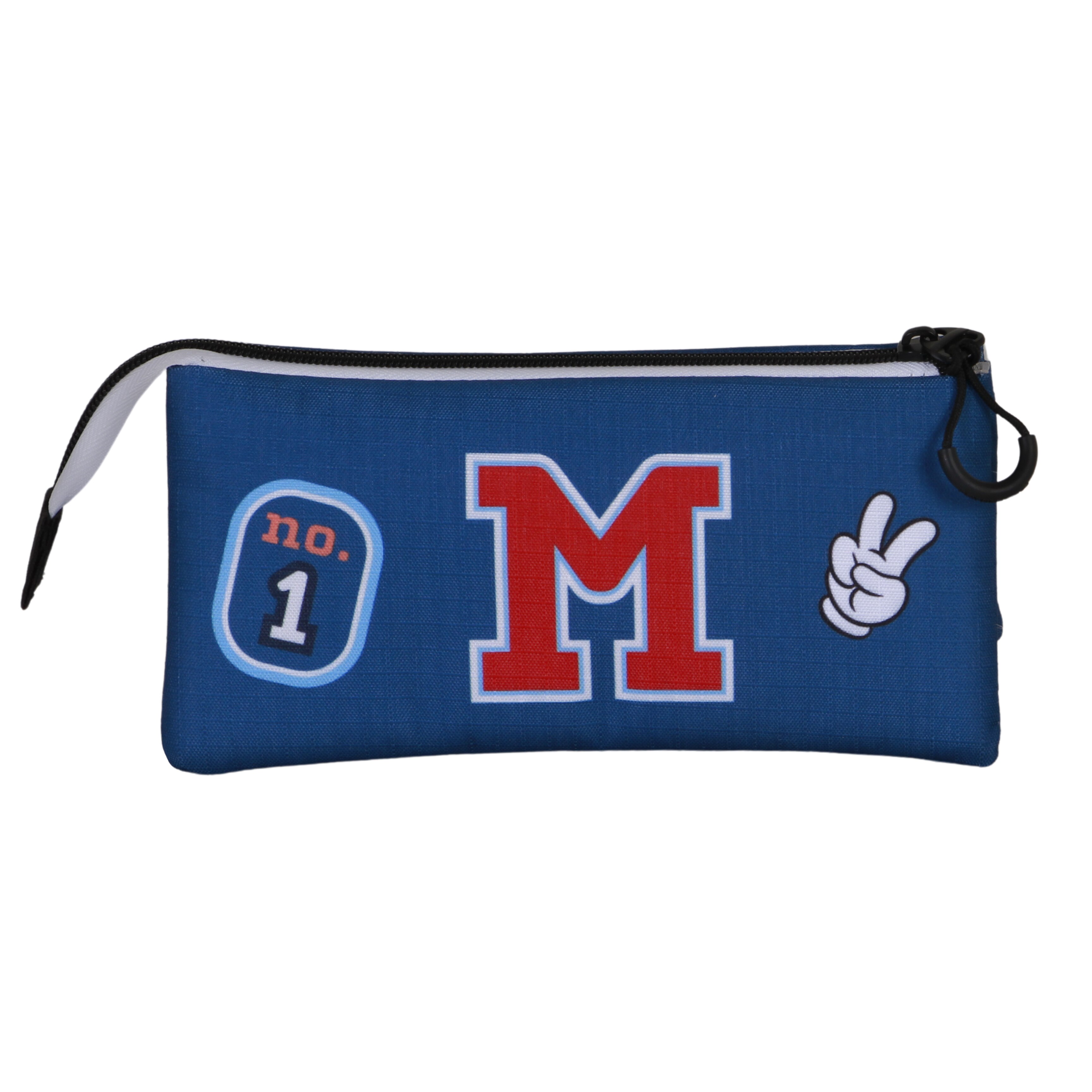 Estuche portatodo triple Mickey Mouse Class Disney Karactermania azul Azul-3